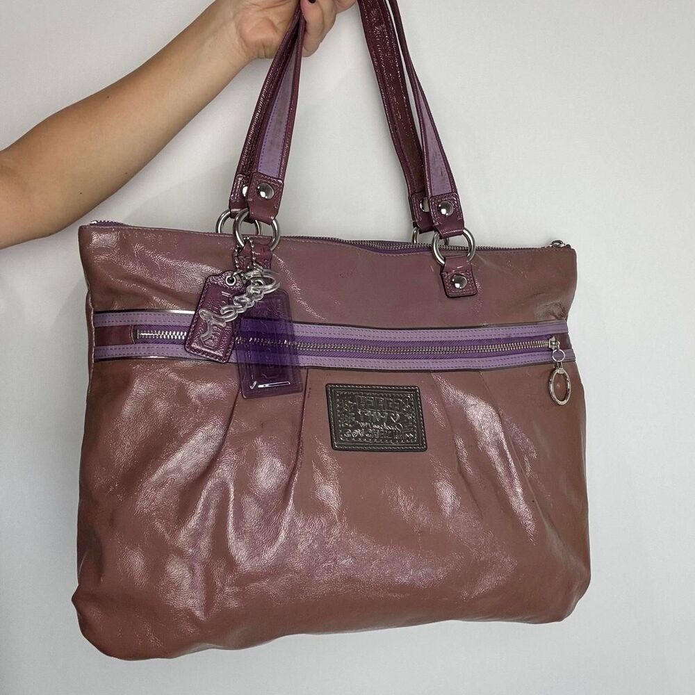 Coach Women's Purple and Pink Bag